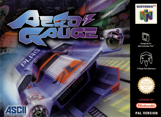 Aero Gauge box art for Nintendo 64
